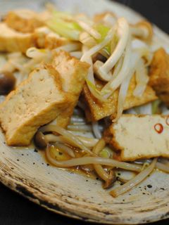 厚揚げともやしのオイスター醤油炒め。-レシピのメイン写真