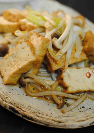 厚揚げともやしのオイスター醤油炒め。-レシピのメイン写真