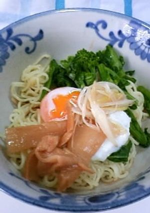 菜の花入り油ソバ-レシピのメイン写真