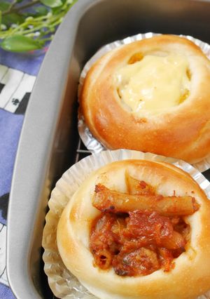 【冷蔵発酵】丸いふちの総菜パン-レシピのメイン写真