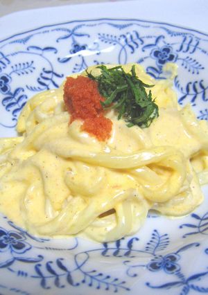 冷凍うどんであっと言う間のカルボナーラ★-レシピのメイン写真