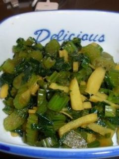 セロリの葉炒め-レシピのメイン写真
