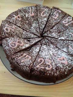 背番号入り☆ガトーショコラ-レシピのメイン写真