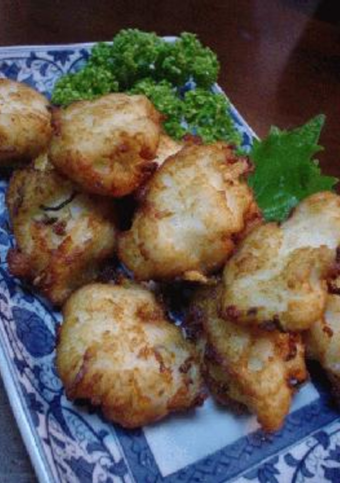 たらすり身と玉ねぎのちぎり揚げ-レシピのメイン写真