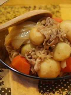 フライパンで昔ながらの肉じゃが-レシピのメイン写真