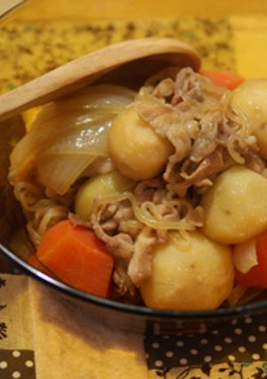 フライパンで昔ながらの肉じゃが-レシピのメイン写真
