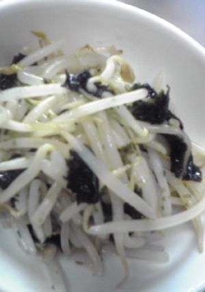 レンジで簡単！もやしの中華風海苔和え-レシピのメイン写真