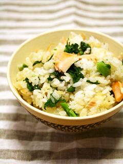 菜の花と鮭の混ぜご飯-レシピのメイン写真