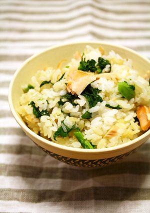菜の花と鮭の混ぜご飯-レシピのメイン写真