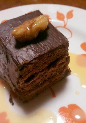 クルミとクランベリーの大人チョコケーキ-レシピのメイン写真