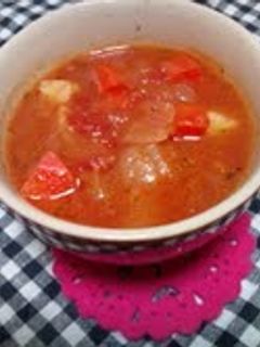 土鍋で鶏肉のトマト煮☆残り物野菜でOK-レシピのメイン写真