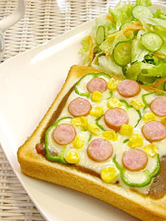 カレーピザトースト-レシピのメイン写真