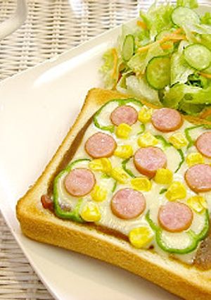 カレーピザトースト-レシピのメイン写真