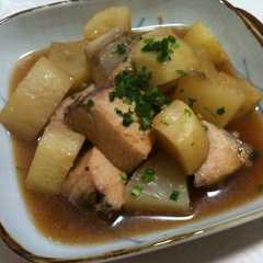 รูปของ ﾌﾗｲﾊﾟﾝで作るおつまみブリ大根☆