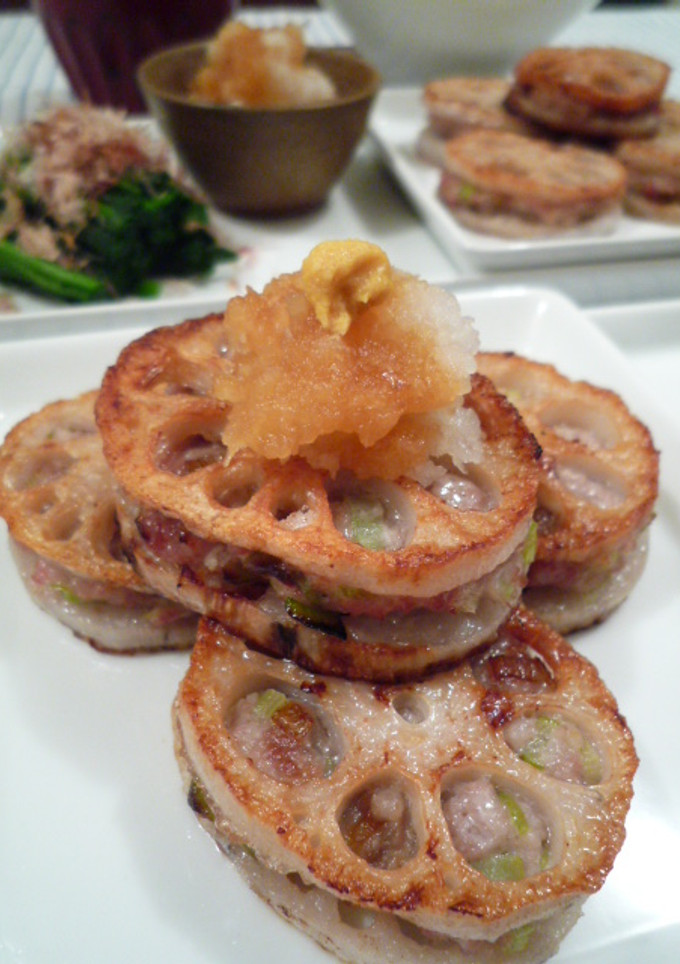 さっぱり！蓮根のはさみ焼き-レシピのメイン写真