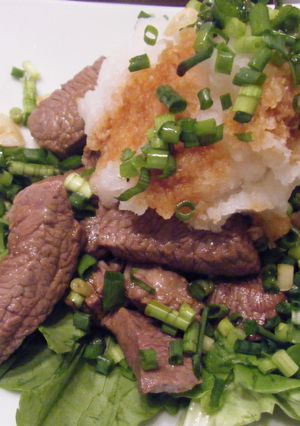 コロコロステーキ肉のおろし掛け-レシピのメイン写真