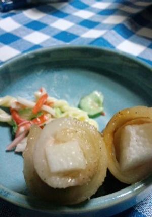 簡単♪お肉をつかった山芋ぐるぐる巻き♪-レシピのメイン写真