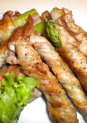 アスパラの豚肉巻きにんにく醤油焼き-レシピのメイン写真