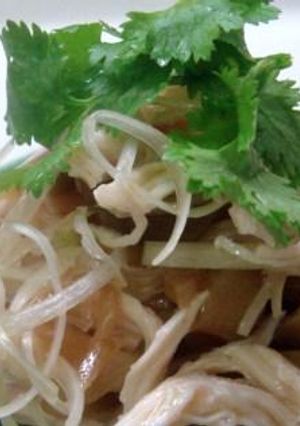 簡単10分でできる「蒸し鶏葱ザーサイ」-レシピのメイン写真