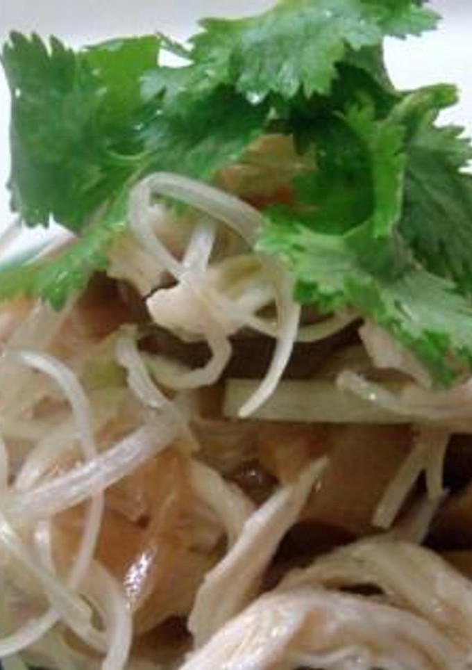 簡単10分でできる「蒸し鶏葱ザーサイ」-レシピのメイン写真