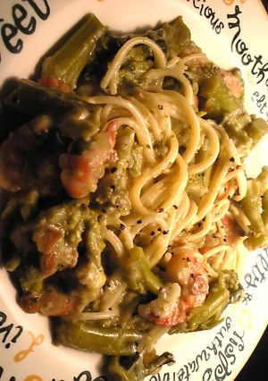 えびのチーズクリームソースパスタ-レシピのメイン写真