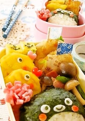 キャラ弁◎ぬかりんコラボナゲットマンボウ-レシピのメイン写真