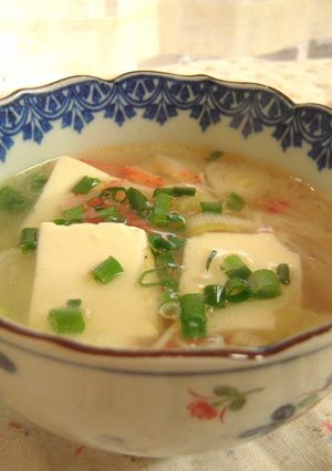 ☆簡単☆豆腐とカニカマのスープ-レシピのメイン写真