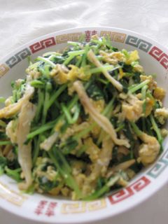 豆苗とさきいかの卵炒め-レシピのメイン写真