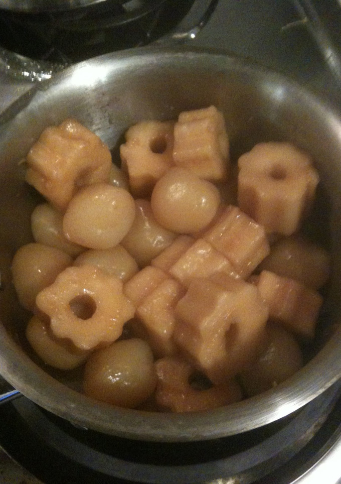 玉こんにゃくとちくわぶの煮しめ-レシピのメイン写真