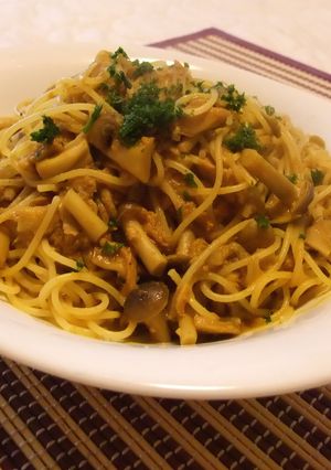 きのことツナのドライカレーすぱ-レシピのメイン写真
