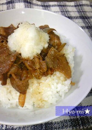 ★甘辛豚＆おろしホワイトペッパー丼★-レシピのメイン写真