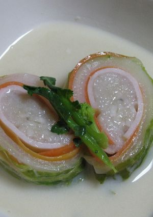 ❀ロール白菜の中にはシャキもち蓮根❀-レシピのメイン写真
