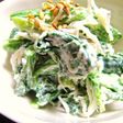 母の味②☆ほうれん草としらすのマヨ和え