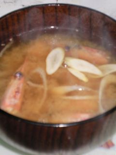 うっまっ!!甘エビの頭☆味噌汁♪-レシピのメイン写真