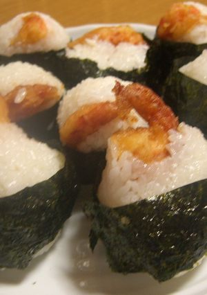 大絶賛♪ランチもお弁当にも♪えび天むす-レシピのメイン写真