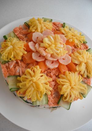 お花畑のケーキちらし-レシピのメイン写真