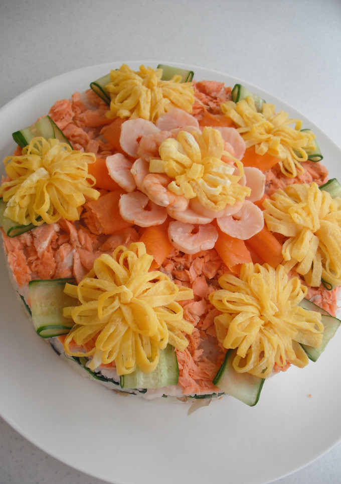 お花畑のケーキちらし-レシピのメイン写真