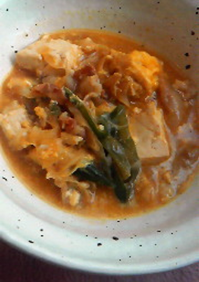 豆腐と豚肉の卵とじ♪-レシピのメイン写真
