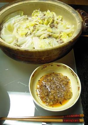 白菜と豚肉の常夜鍋-レシピのメイン写真