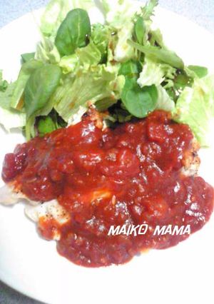 トマトソースのチキンソテー-レシピのメイン写真
