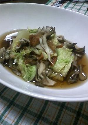 *レンジにおまかせ　白菜の梅ポン酢*-レシピのメイン写真
