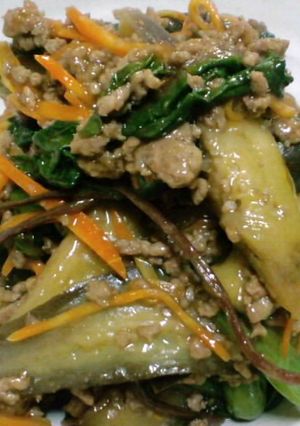 余り野菜の挽肉炒め-レシピのメイン写真