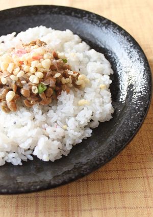 後乗せサクサク✿お好み納豆ご飯-レシピのメイン写真