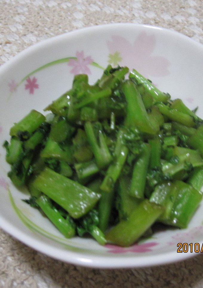 菜っ葉のちゃちゃっと炒め-レシピのメイン写真
