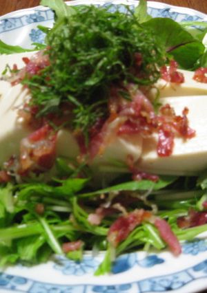 ベーコンとじゃこの豆腐サラダ☆-レシピのメイン写真