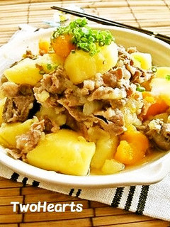 我が家の煮物⑤定番の肉じゃが(こってり)-レシピのメイン写真