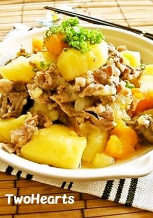 我が家の煮物⑤定番の肉じゃが（こってり）-レシピのメイン写真