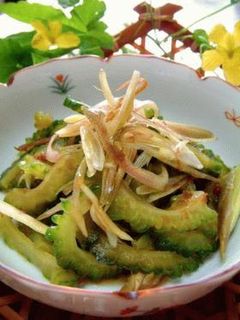 ゴーヤと茗荷の常備菜-レシピのメイン写真