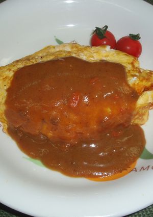 カレーオムライス-レシピのメイン写真