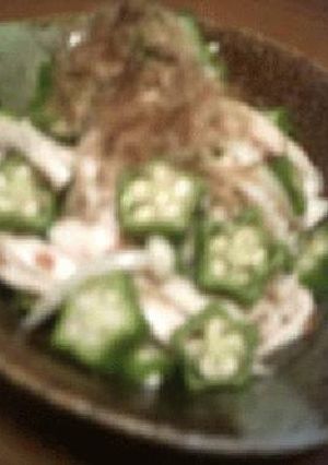 ささみ＋オクラの梅和え-レシピのメイン写真